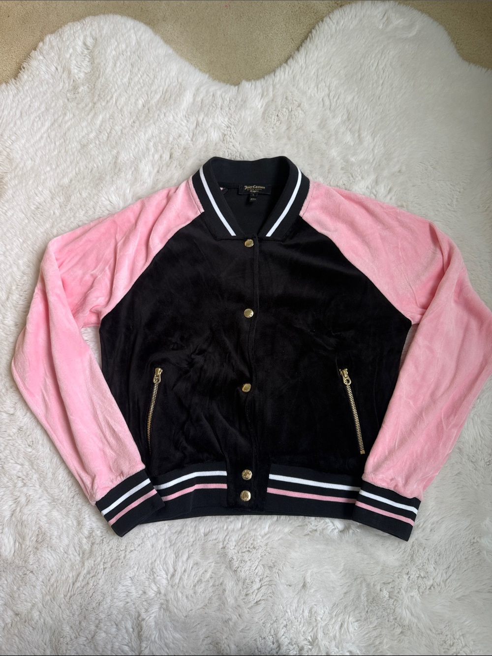 Juicy Couture Velour Varsity Jacket